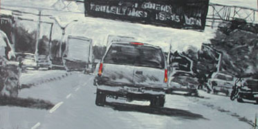 on the road