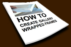 how to create a gallery wrapped frame