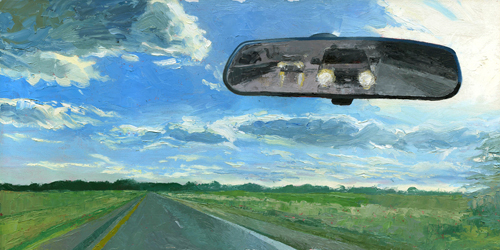 past and present oil painting by daryl urig