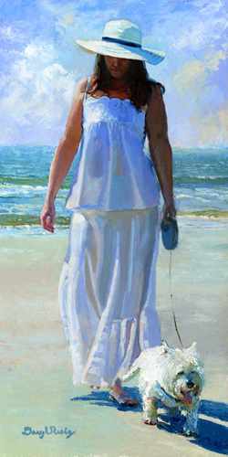 walk with a friend oil painting by daryl urig